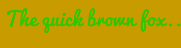 Image with Font Color 2BC800 and Background Color C89C00